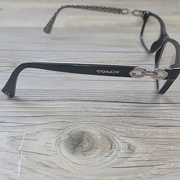 Coach HC 6052 5214 Fannie Black White Sig C‎ Eyeglasses FRAMES ONLY 52-16-135 - Picture 4 of 12